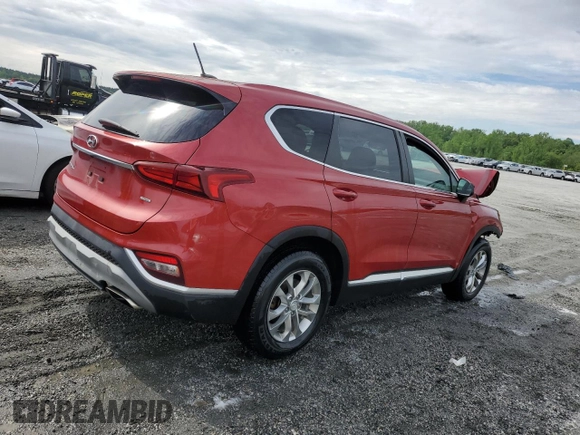 2019 Hyundai Santa Fe SE with VIN 5NMS2CAD9KH062750, listed as a Copart auction lot 54256635 with 113,742 mi miles and Salvage title. Bid and sale history available at DreamBid. Image 3.