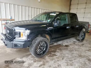 2018 Ford F-150 XL with VIN 1FTEW1EP9JKC06830, listed as a Copart auction lot 60271155 with 183,368 mi miles and Salvage title. Bid and sale history available at DreamBid. Image 1.