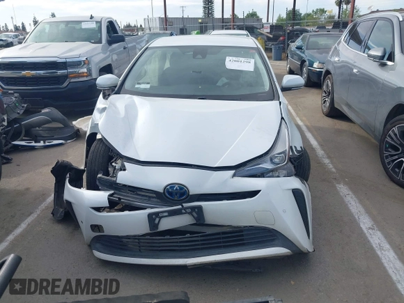 2022 Toyota Prius L Eco with VIN JTDKAMFU8N3153691, listed as a IAAI auction lot 42001298 with 190,268 mi miles and . Bid and sale history available at DreamBid. Image 13.