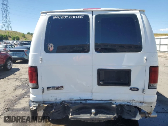 2008 Ford Econoline Cargo Commercial с VIN 1FTNE24L78DA01965, выставлен на аукционе Copart как лот 67921874 с пробегом 237 535 миль миль и Списание • Salvage title. История ставок и продаж доступна на DreamBid. Изображение 6.