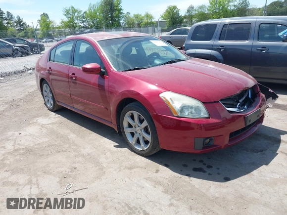 2008 Nissan Maxima 3.5 SL with VIN 1N4BA41E28C802427, listed as a IAAI auction lot 42097377 with 193,282 mi miles. Bid and sale history available at carsss.com. Image 1.