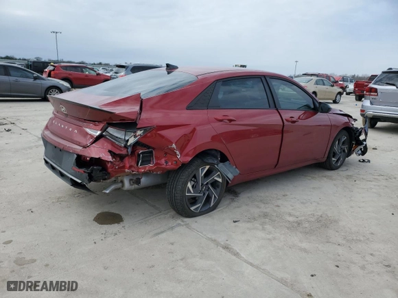 2025 Hyundai Elantra SEL Sport with VIN KMHLM4DG4SU916624, listed as a Copart auction lot 45486275 with 995 mi miles and Salvage Title. Bid and sale history available at carsss.com. Image 3.