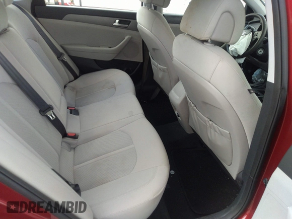2016 Hyundai Sonata SE with VIN 5NPE24AF2GH261329, listed as a IAAI auction lot 41782532 with 119,451 mi miles and . Bid and sale history available at carsss.com. Image 8.