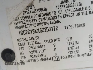 2006 Chevrolet Silverado 1500 Work Truck with VIN 1GCEC19XX6Z253172, listed as a IAAI auction lot 41747425 with 233,008 mi miles. Bid and sale history available at carsss.com. Image 9.