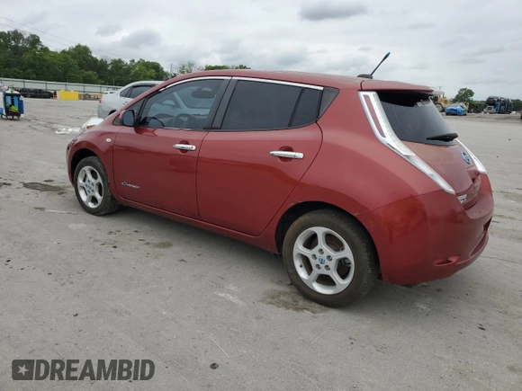 2012 Nissan LEAF SL with VIN JN1AZ0CP4CT019594, listed as a Copart auction lot 56003495 with 62,110 mi miles and Clean Title. Bid and sale history available at DreamBid. Image 2.