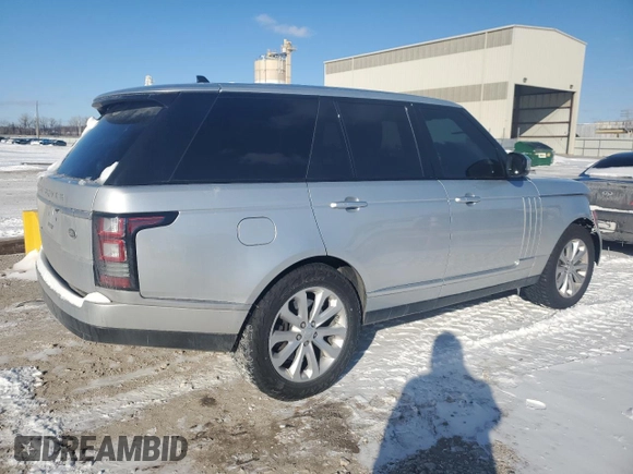 2016 Land Rover Range Rover HSE with VIN SALGS2PFXGA316503, listed as a Copart auction lot 46084185 with 134,994 mi miles and Salvage title. Bid and sale history available at DreamBid. Image 3.