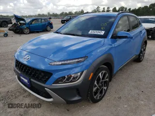 2022 Hyundai Kona Limited with VIN KM8K53A38NU794410, listed as a Copart auction lot 52525342 with 18,825 mi miles and Salvage Title. Bid and sale history available at carsss.com. Image 2.