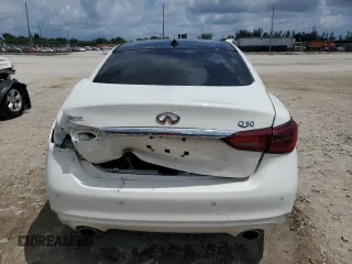 2021 Infiniti Q50 Luxe z VIN JN1EV7BP6MM704845, wystawiony jako Copart lot #58539515 z przebiegiem 16 460 mil mil oraz Szkoda całkowita • Salvage title. Historia ofert i sprzedaży dostępna na DreamBid. Obrazek 6.