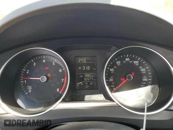 2015 Volkswagen Jetta S z VIN 3VW1K7AJ6FM421576, wystawiony jako Copart lot #57254285 z przebiegiem 82 677 mil mil oraz Szkoda całkowita • Salvage title. Historia ofert i sprzedaży dostępna na DreamBid. Obrazek 9.