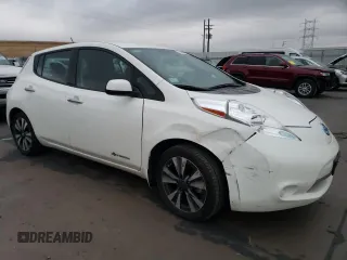 2017 Nissan LEAF SL with VIN 1N4BZ0CP0HC311984, listed as a Copart auction lot 77020874 with 58,326 mi miles and Salvage Title. Bid and sale history available at carsss.com. Image 4.