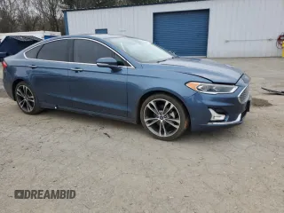2019 Ford Fusion Titanium with VIN 3FA6P0D99KR117213, listed as a Copart auction lot 46450585 with 128,868 mi miles and Salvage Title. Bid and sale history available at carsss.com. Image 4.