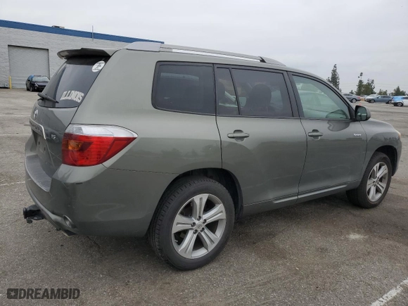 2008 Toyota Highlander Sport with VIN JTEDS43A582012955, listed as a Copart auction lot 50577885 with 195,347 mi miles and Salvage Title. Bid and sale history available at carsss.com. Image 3.