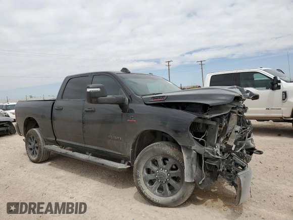 2024 Ram 2500 Big Horn with VIN 3C6UR5DL3RG119413, listed as a Copart auction lot 55709064 with 33,197 mi miles and Salvage title. Bid and sale history available at DreamBid. Image 4.