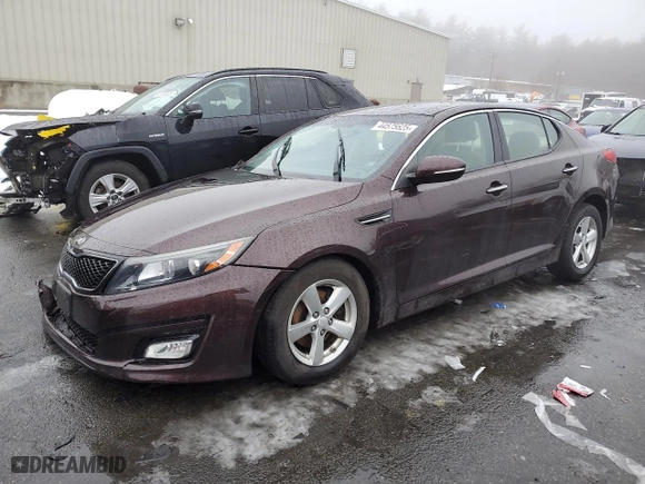 2015 Kia Optima LX with VIN 5XXGM4A73FG456619, listed as a Copart auction lot 44575625 with 89,061 mi miles and Salvage Title. Bid and sale history available at carsss.com. Image 1.