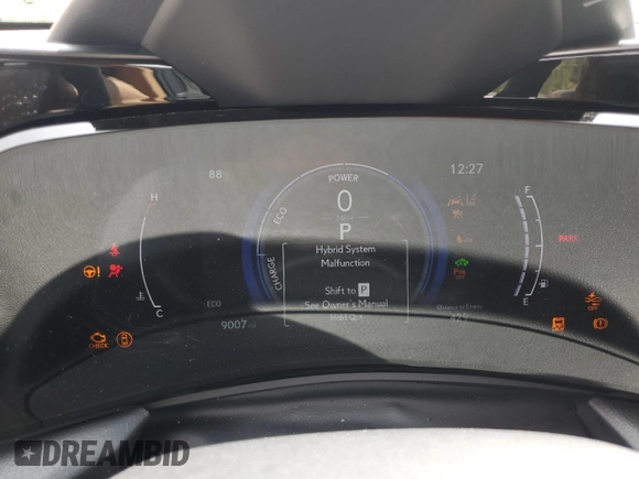 2024 Lexus NX 350h Premium with VIN JTJGKCEZ4R5015261, listed as a Copart auction lot 54231705 with 9,007 mi miles and Salvage title. Bid and sale history available at DreamBid. Image 9.