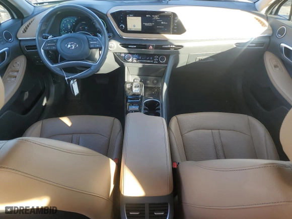 2021 Hyundai Sonata Hybrid Limited with VIN KMHL54JJ7MA024014, listed as a Copart auction lot 44560805 with 44,927 mi miles and Salvage Title. Bid and sale history available at carsss.com. Image 8.