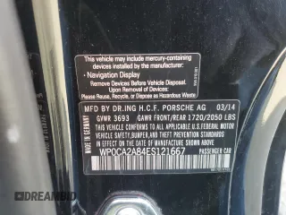 2014 Porsche Boxster with VIN WP0CA2A84ES121667, listed as a Copart auction lot 87510945 with 62,689 mi miles and Salvage title. Bid and sale history available at DreamBid. Image 13.