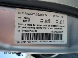 2005 Chrysler 300 C with VIN 2C3AA63H15H674199, listed as a Copart auction lot 47628215 with 154,052 mi miles and Salvage Title. Bid and sale history available at DreamBid. Image 14.