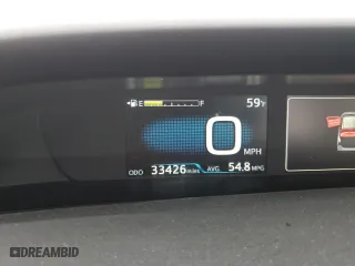 2020 Toyota Prius L Eco with VIN JTDKARFU5L3117306, listed as a Copart auction lot 52818595 with 33,426 mi miles and Salvage Title. Bid and sale history available at carsss.com. Image 9.