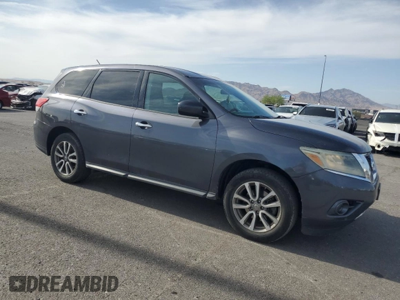 2014 Nissan Pathfinder S with VIN 5N1AR2MM6EC664002, listed as a Copart auction lot 58422385 with 173,711 mi miles and Salvage title. Bid and sale history available at DreamBid. Image 4.