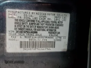2016 Nissan Sentra SR with VIN 3N1AB7AP9GL665966, listed as a Copart auction lot 46594565 with 77,325 mi miles and Salvage Title. Bid and sale history available at DreamBid. Image 13.