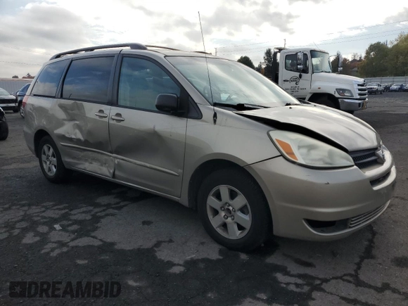 2004 Toyota Sienna CE with VIN 5TDZA23CX4S018644, listed as a Copart auction lot 77444934 with 201,983 mi miles and Salvage Title. Bid and sale history available at DreamBid. Image 4.