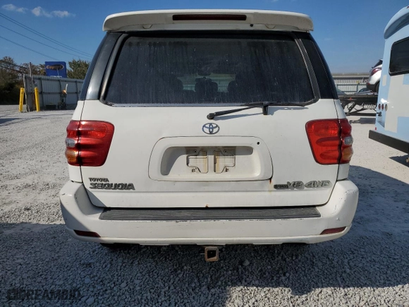 2001 Toyota Sequoia Limited with VIN 5TDBT48A71S021155, listed as a Copart auction lot 76255694 with 348,879 mi miles and Salvage Title. Bid and sale history available at carsss.com. Image 6.