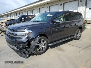 2023 Ford Expedition Max XLT z VIN 1FMJK1H87PEA09480, wystawiony jako Copart lot #52716884 z przebiegiem 21 329 mil mil oraz Szkoda całkowita • Salvage title. Historia ofert i sprzedaży dostępna na DreamBid. Obrazek 1.
