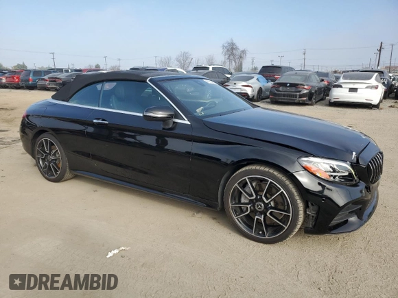 2020 Mercedes-Benz C 300 with VIN W1KWK8DB9LG015242, listed as a Copart auction lot 46953505 with 32,862 mi miles and Salvage Title. Bid and sale history available at DreamBid. Image 4.