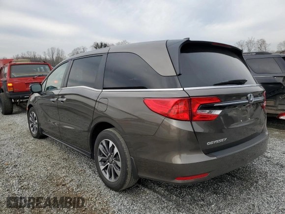 2023 Honda Odyssey EX-L z VIN 5FNRL6H69PB033309, wystawiony jako Copart lot #48559565 z przebiegiem 30 068 mil mil oraz Szkoda całkowita • Salvage title. Historia ofert i sprzedaży dostępna na DreamBid. Obrazek 2.