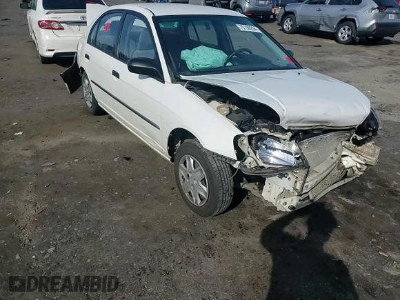 2003 Honda Civic DX with VIN 1HGES15363L021710, listed as a Copart auction lot 82133654 with 0 mi miles and Salvage Title. Bid and sale history available at carsss.com. Image 10.