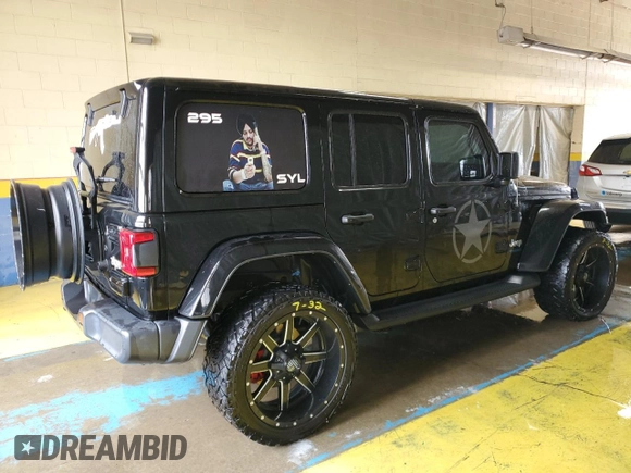 2021 Jeep Wrangler Unlimited Sahara with VIN 1C4JJXP60MW708191, listed as a Copart auction lot 60759345 with 24,610 mi miles and Clean title. Bid and sale history available at DreamBid. Image 3.