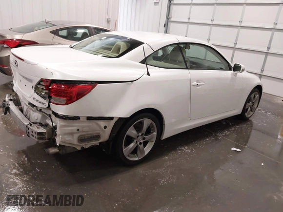 2010 Lexus IS 250 C z VIN JTHFF2C20A2513920, wystawiony jako IAAI lot #42084678 z przebiegiem 175 530 mil mil oraz . Historia ofert i sprzedaży dostępna na DreamBid. Obrazek 4.
