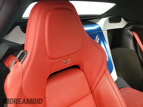 2017 Chevrolet Corvette with VIN 1G1Y13D78H5117597, listed as a Copart auction lot 74248484 with Not provided miles and Non repairable. Bid and sale history available at DreamBid. Image 10.