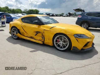2021 Toyota Supra 3.0 z VIN WZ1DB0C07MW039826, wystawiony jako Copart lot #55519475 z przebiegiem 46 505 mil mil oraz Szkody całkowita. Historia ofert i sprzedaży dostępna na DreamBid. Obrazek 4.