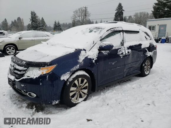 2017 Honda Odyssey SE with VIN 5FNRL5H37HB022052, listed as a Copart auction lot 43451605 with 90,922 mi miles and Salvage Title. Bid and sale history available at carsss.com. Image 1.