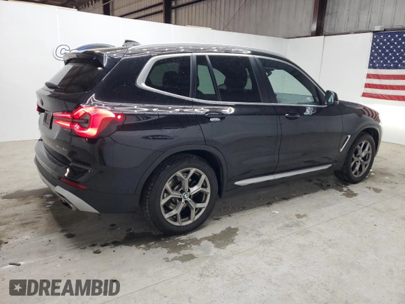2024 BMW X3 xDrive30i with VIN 5UX53DP03R9T88438, listed as a Copart auction lot 52167265 with 30,466 mi miles and Clean Title. Bid and sale history available at carsss.com. Image 3.