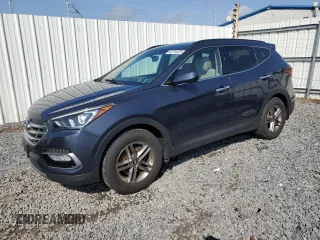 2017 Hyundai Santa Fe 2.4L z VIN 5NMZUDLB1HH005770, wystawiony jako Copart lot #60734225 z przebiegiem 58 597 mil mil oraz Czysty tytuł • Clean title. Historia ofert i sprzedaży dostępna na DreamBid. Obrazek 1.
