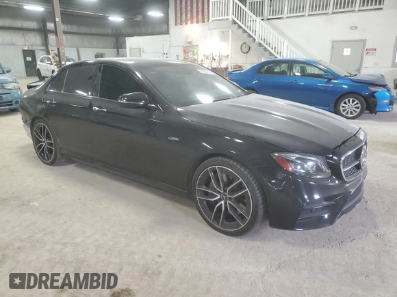 2020 Mercedes-Benz E AMG E 53 with VIN WDDZF6BBXLA714682, listed as a Copart auction lot 73029814 with 111,984 mi miles and Salvage Title. Bid and sale history available at carsss.com. Image 4.