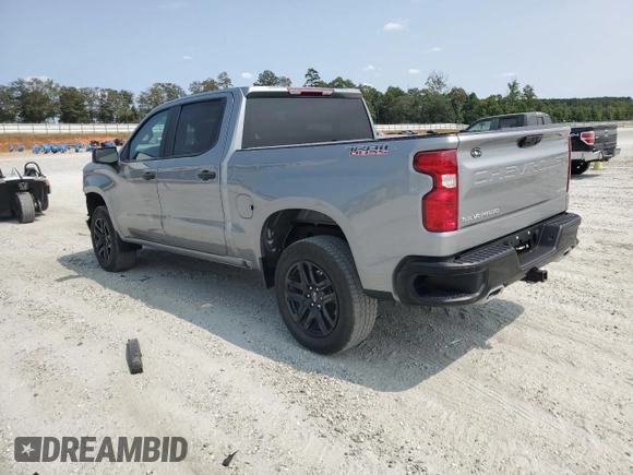 2024 Chevrolet Silverado 1500 Custom Trail Boss with VIN 3GCUDCE8XRG141897, listed as a Copart auction lot 71285004 with 14,488 mi miles and Salvage Title. Bid and sale history available at carsss.com. Image 2.