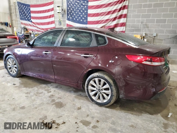 2018 Kia Optima S with VIN 5XXGT4L38JG259791, listed as a Copart auction lot 51423725 with 86,688 mi miles and Salvage title. Bid and sale history available at DreamBid. Image 2.