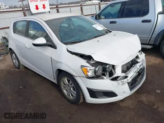 2014 Chevrolet Sonic LT with VIN 1G1JC6SGXE4227987, listed as a IAAI auction lot 41664049 with 1 mi miles. Bid and sale history available at carsss.com. Image 1.
