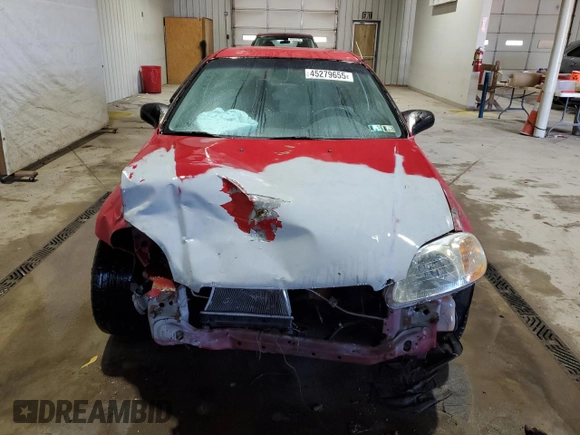 1997 Honda Civic DX with VIN 1HGEJ6122VL097179, listed as a Copart auction lot 45279655 with 180,744 mi miles and Salvage Title. Bid and sale history available at carsss.com. Image 5.