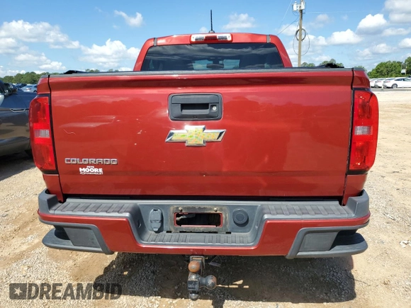 2015 Chevrolet Colorado 2WD Z71 with VIN 1GCGSCE35F1186280, listed as a Copart auction lot 56596115 with 123,041 mi miles and Salvage title. Bid and sale history available at DreamBid. Image 6.