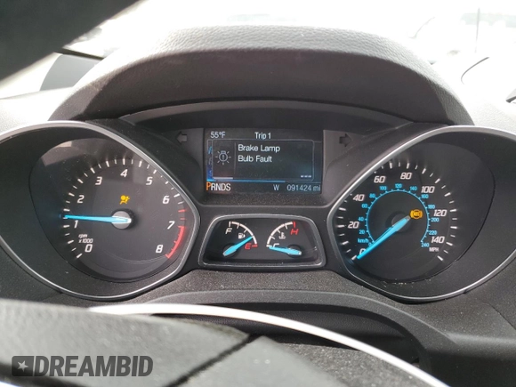 2015 Ford Escape SE with VIN 1FMCU0GX8FUC62625, listed as a Copart auction lot 49894395 with 91,424 mi miles and Salvage Title. Bid and sale history available at carsss.com. Image 9.