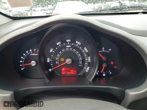 2012 Kia Sportage EX with VIN KNDPC3A2XC7192367, listed as a Copart auction lot 57698365 with 106,730 mi miles and Salvage title. Bid and sale history available at DreamBid. Image 9.