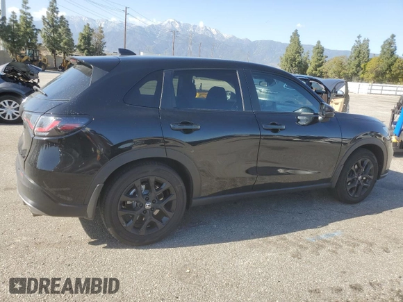 2024 Honda HR-V Sport with VIN 3CZRZ1H50RM741479, listed as a Copart auction lot 49518805 with 27,382 mi miles and Salvage Title. Bid and sale history available at carsss.com. Image 3.