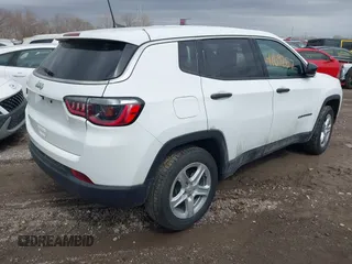 2023 Jeep Compass Sport with VIN 3C4NJDAN6PT512279, listed as a IAAI auction lot 41692817 with 136,696 mi miles and . Bid and sale history available at DreamBid. Image 4.