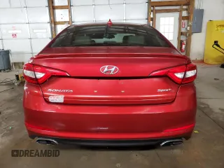 2016 Hyundai Sonata Sport with VIN 5NPE34AF9GH268856, listed as a Copart auction lot 43156845 with 116,117 mi miles and Salvage Title. Bid and sale history available at DreamBid. Image 6.