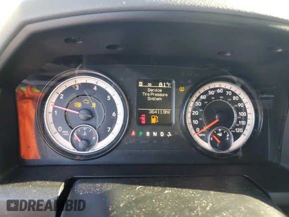 2019 Ram 1500 Classic Express with VIN 1C6RR6FG5KS540284, listed as a Copart auction lot 68991734 with 36,411 mi miles and Non Repairable. Bid and sale history available at carsss.com. Image 9.